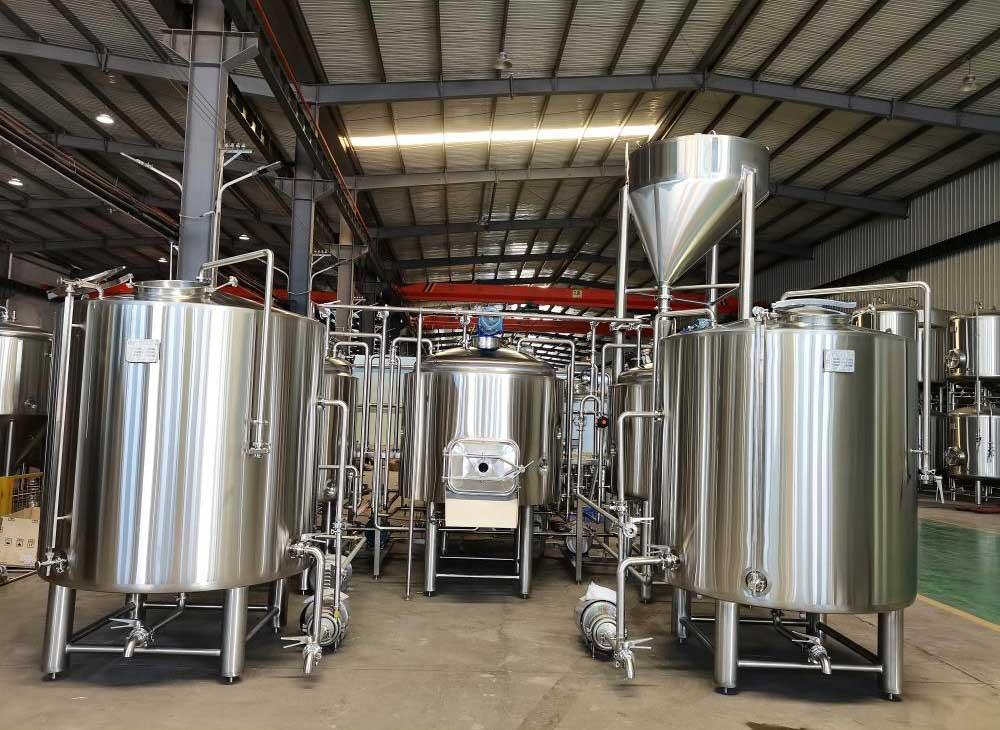 10HL brewhouse system, Boundary island brewery, beer brewing system, microbrewery equipment, beer fermenter, bright beer tank, grist miller machine, keg filling machine, keg rinser machine, Tiantai beer equipment